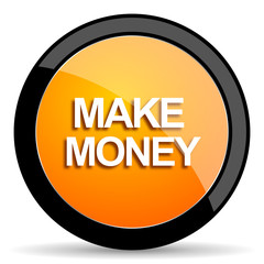 make money orange icon