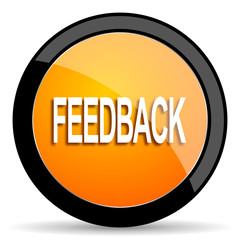 feedback orange icon