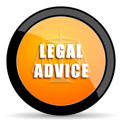legal advice orange icon