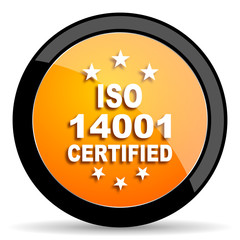 iso 14001 orange icon