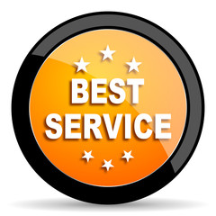 best service orange icon