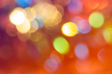 Obraz premium Color Bokeh background for Christmas