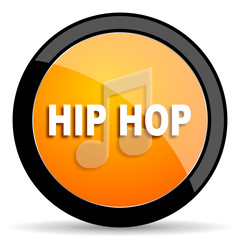 hip hop orange icon