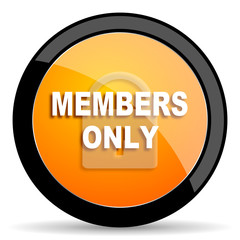 members only orange icon