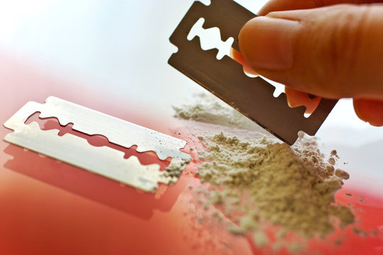 Narcotics abuse - cocaine drug use