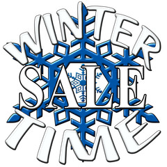 Winter Sale Time Sign