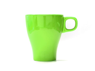 cool tea cup isolated on white background