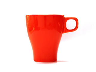 cool tea cup isolated on white background