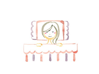 睡眠をとる女性