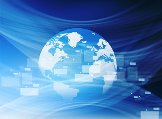 Global internet connection concept .