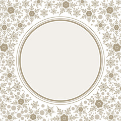 Frame template for greeting Christmas card