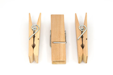 Clothespin / Clothespin isolated on white background