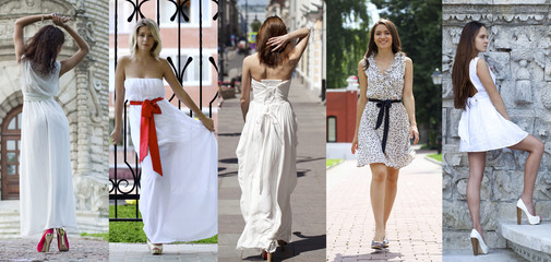 Fototapeta premium Street Fashion, Beautiful young women