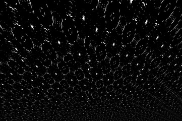 Орнамент с чёрно-белыми узорами. 1.8
