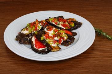 Grilled eggplant
