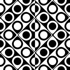 Seamless Circle and Stripe Pattern