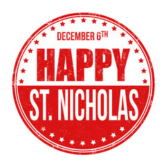 Happy Saint Nicholas stamp