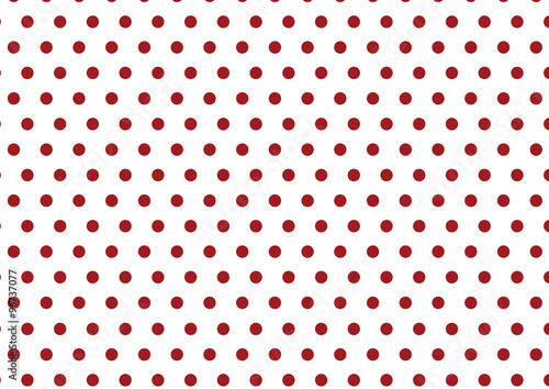 Red Polka Dot On White Background Stock Photo And Royalty Free