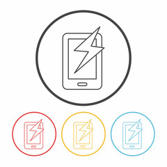 cell phone line icon