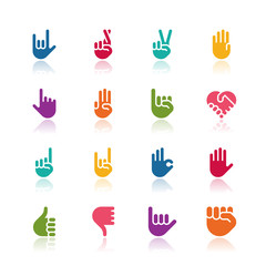 Hand icons