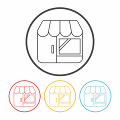 shop store line icon