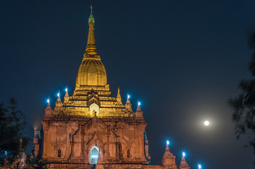 Bagan is ancient city with thousands of ancient temples in Myanmar.