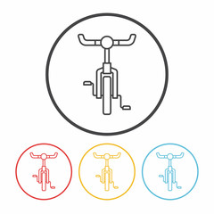 bicycle line icon