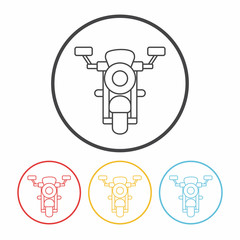 mortocycle line icon