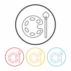 Palette line icon