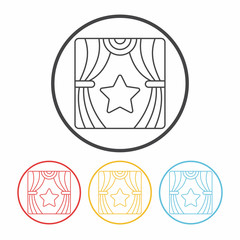 performance stage icon