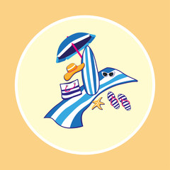 Obraz premium summer vacation background
