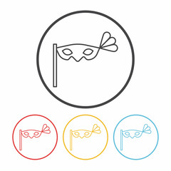 opera mask line icon