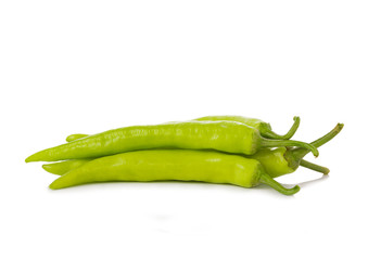 green pepper isolated on a white background