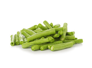 Long bean isolated on the white background