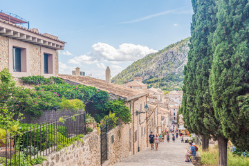 Obraz premium Carrer del Calvari, Pollença, Mallorca