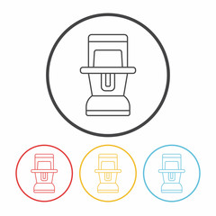 camp light line icon