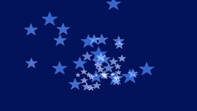 Background with blue moving star pattern