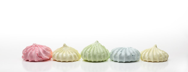 Five Colored French Meringues