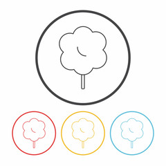 lollipop line icon