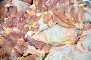 Obraz na płótnie Canvas Chicken on a grill