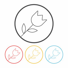 plant line icon
