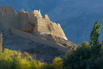 Naklejka premium Stone Fort in Tashkurgan, Tashkurgan is a town in the far west of Xinjiang Province in China 