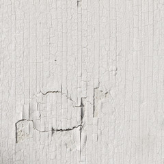 Cracked painted wooden board