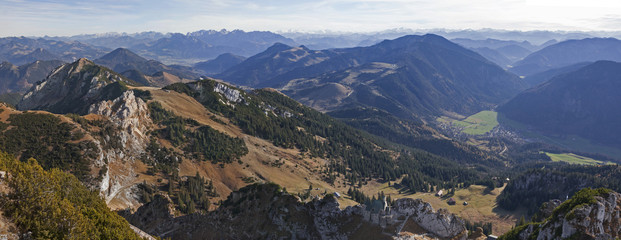 Blick vom Wendelstein in die Alpenwelt