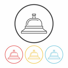 Service bell line icon