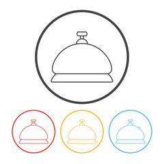 Obraz premium Service bell line icon