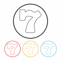 Slot Machine line icon