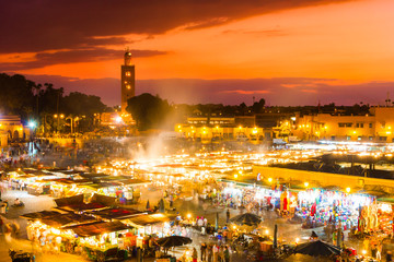 Jamaa el Fna, Marrakesh, Morocco.