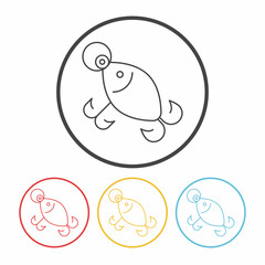 fishing bait line icon