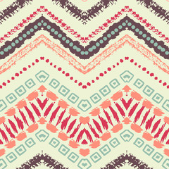 Hand drawn painted seamless pattern. illustration